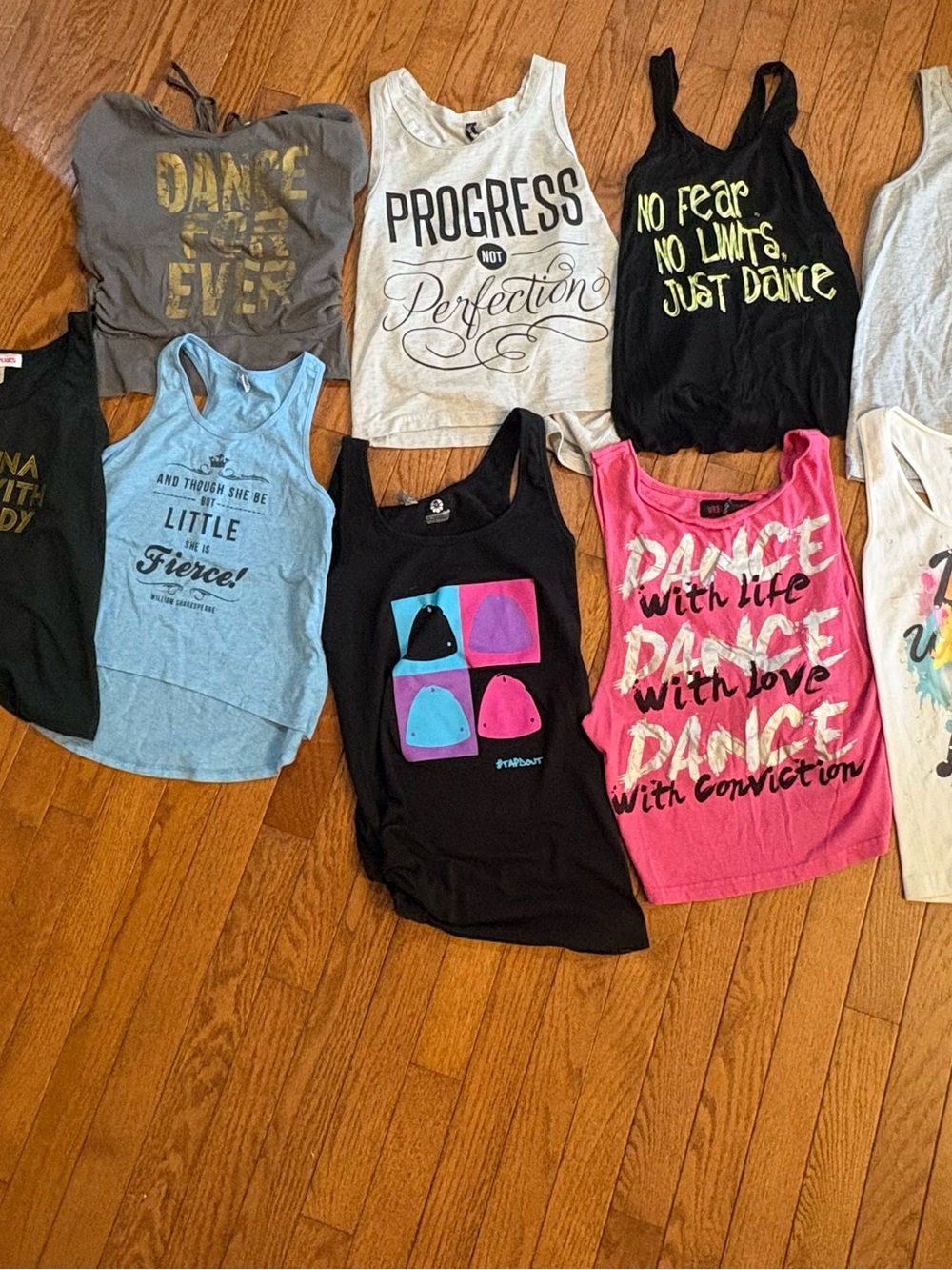Kids Dance Graphic Tank Tops